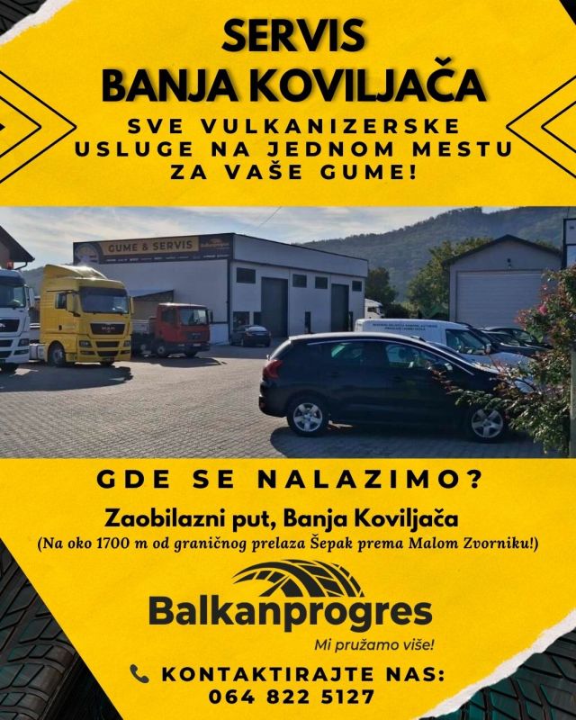 Novi servisni centar Balkanprogres u Banji Koviljači – Sve na jednom mestu za vaše gume!