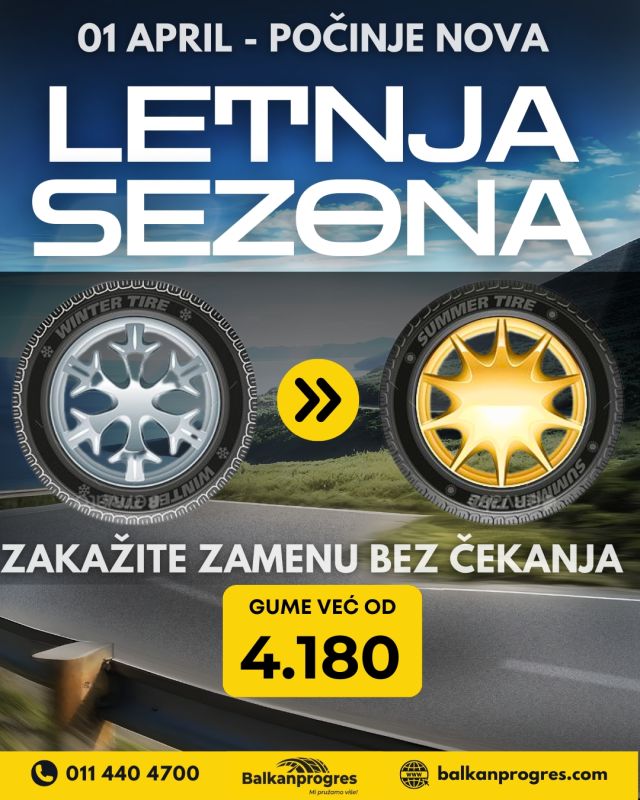 LETNJE GUME  -  NOVA SEZONA