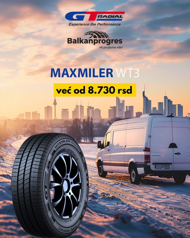 GT Radial MAXMILER WT3 – Vrhunske zimske gume za laka teretna vozila